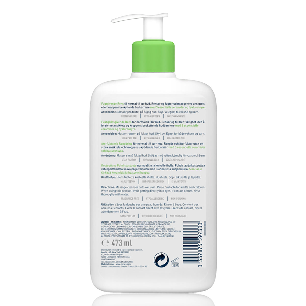 Hydrating Cleanser for Normal to Dry Skin 473Ml