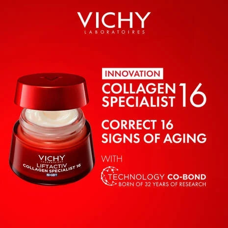 Vichy Collagen Specialist night cream for fine lines and loss of firmness