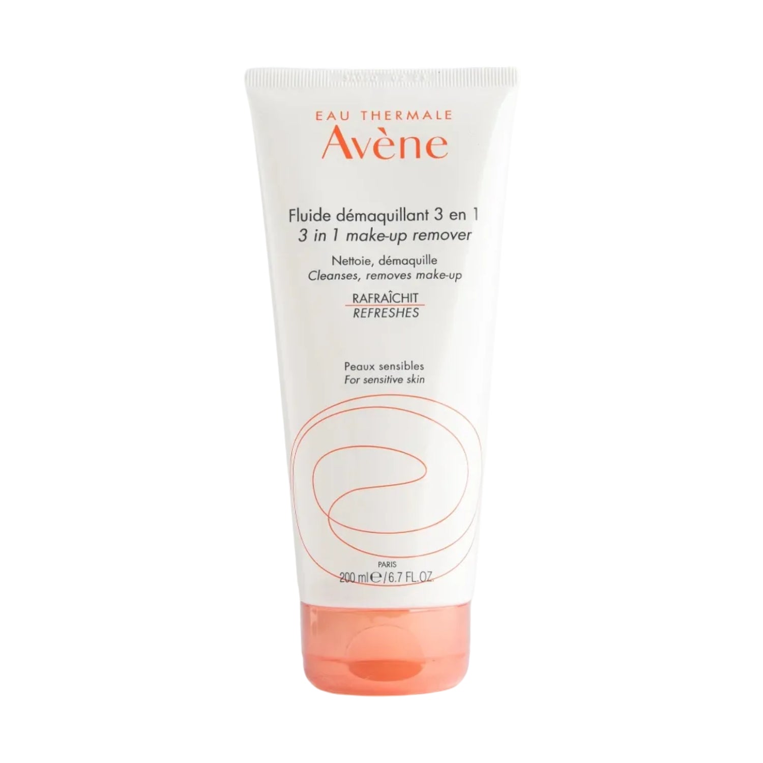Avene makeup remover tube on a white background