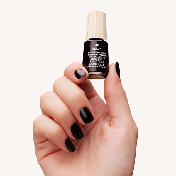 Nail Color Mini Black 48