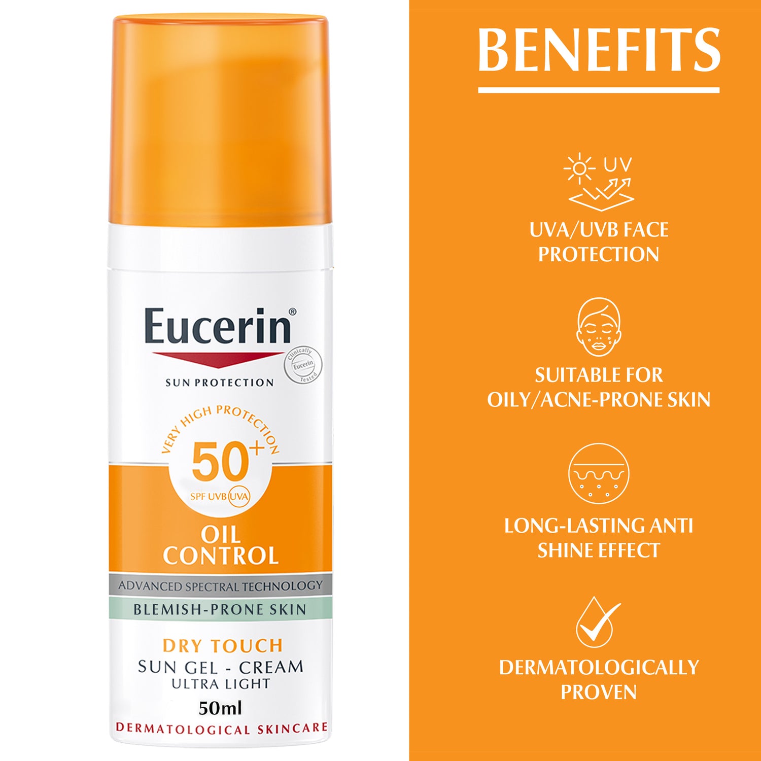 Face Sunscreen Oil Control Gel-Cream Dry Touch