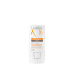A-Derma Protect Invisible Sunscreen Stick SPF 50+ transparent sunscreen stick for sensitive skin, lips, scars, and sun-exposed areas.