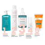 Avène Cleanance AHA Exfoliating Serum 30ml bottle designed for acne-prone skin, gentle exfoliating serum for smoothing texture and reducing blemishes