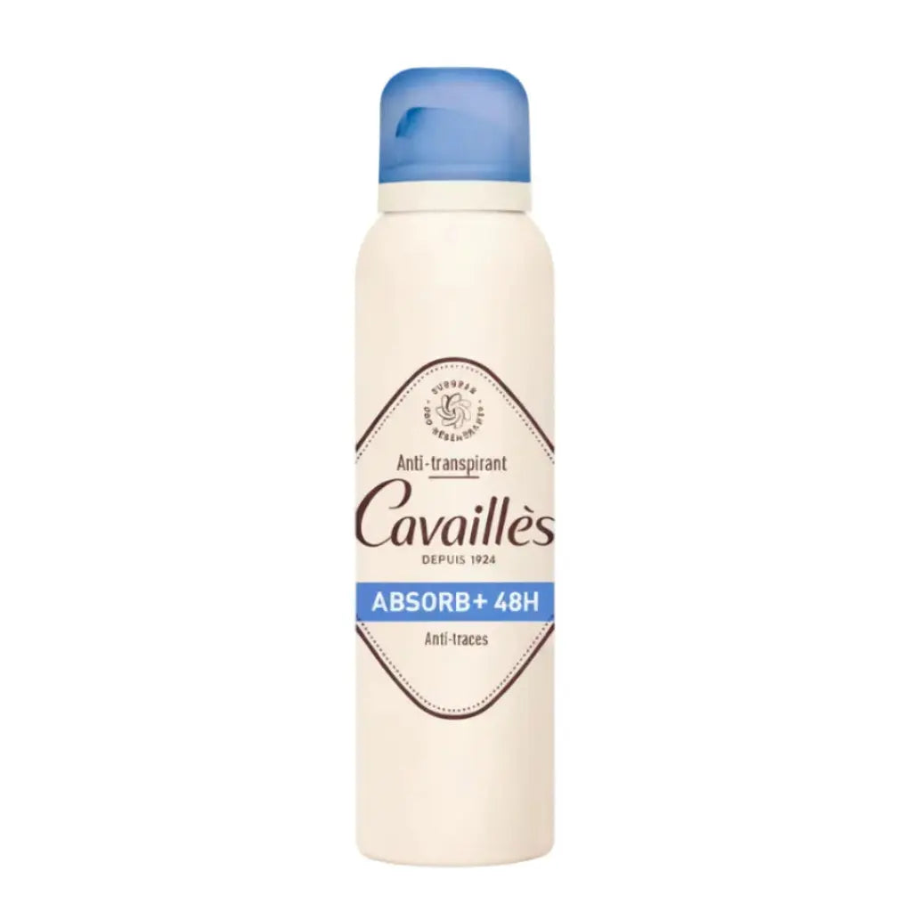 Rogé Cavaillès Absorb+ Effective 48H Spray Deodorant 150ml for sensitive skin.