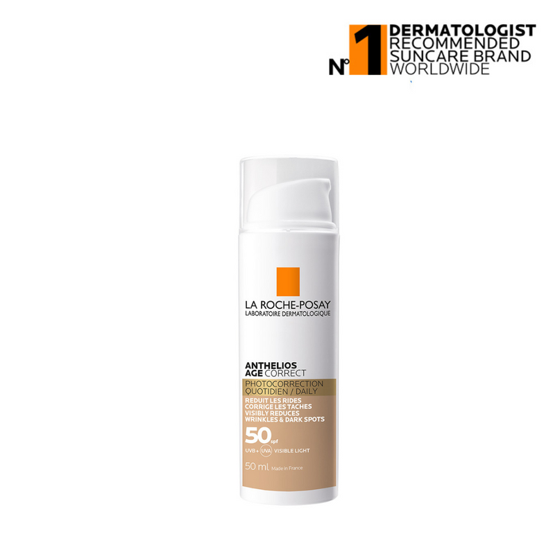 La Roche-Posay sunscreen bottle with branding on a white background