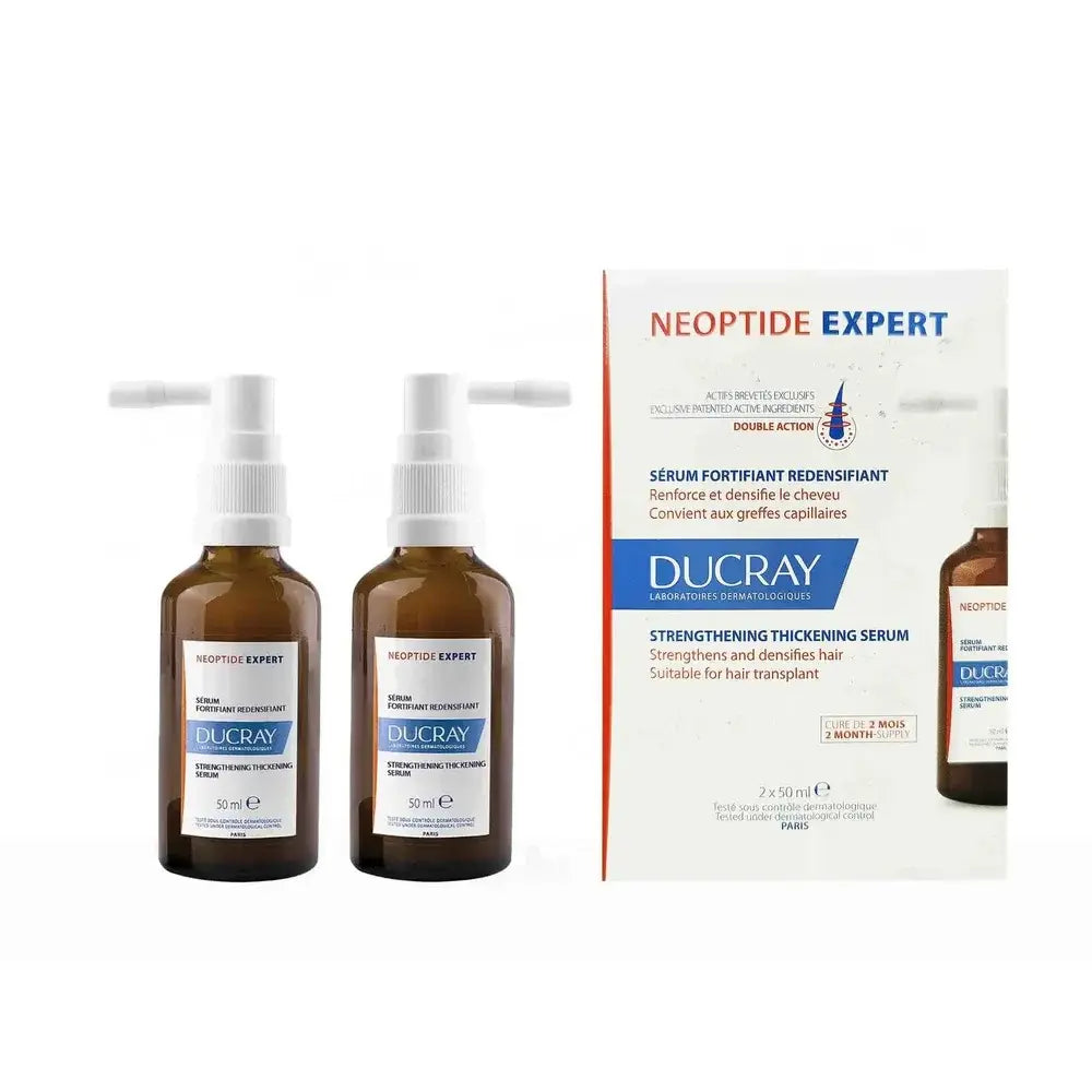Anti hair loss serum from Ducray formulated for men and women with chronic hair thinning.