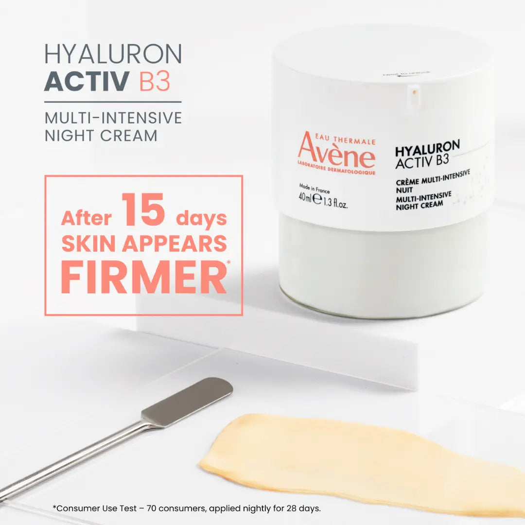 Avène Hyaluron Activ B3 anti-ageing skincare set for wrinkles and firming.