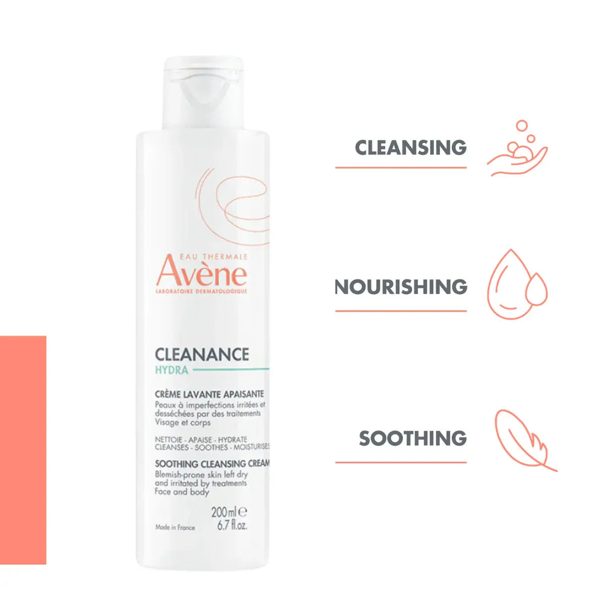 Avène Cleanance Hydra Soothing Cleansing Cream for acne-prone dry and sensitive skin