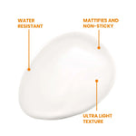 Oil-control sunscreen Avène Cleanance SPF 50+ for sensitive, blemish-prone skin texture and daily use