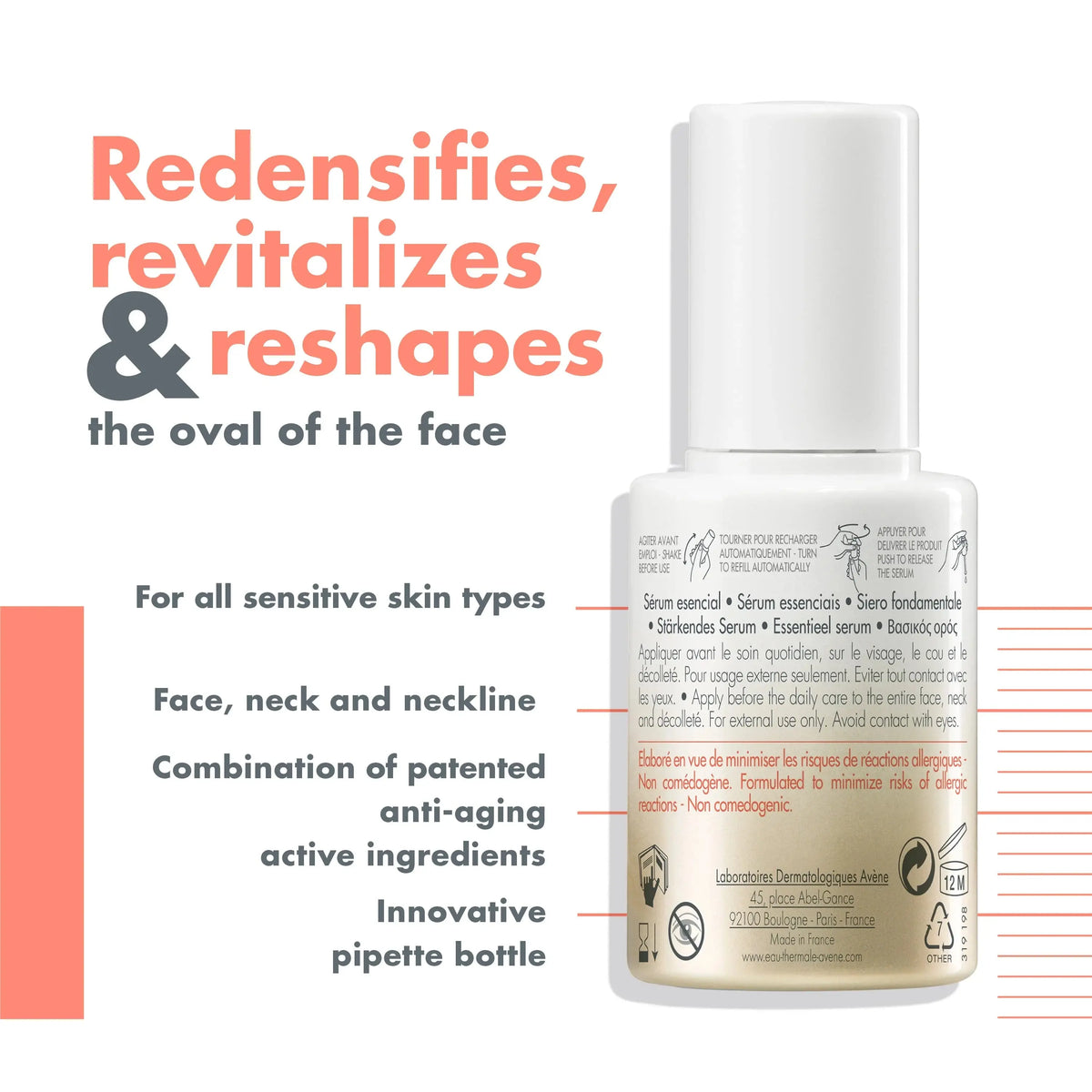 Avène DermAbsolu Recontouring Serum with Bakuchiol for visible signs of ageing