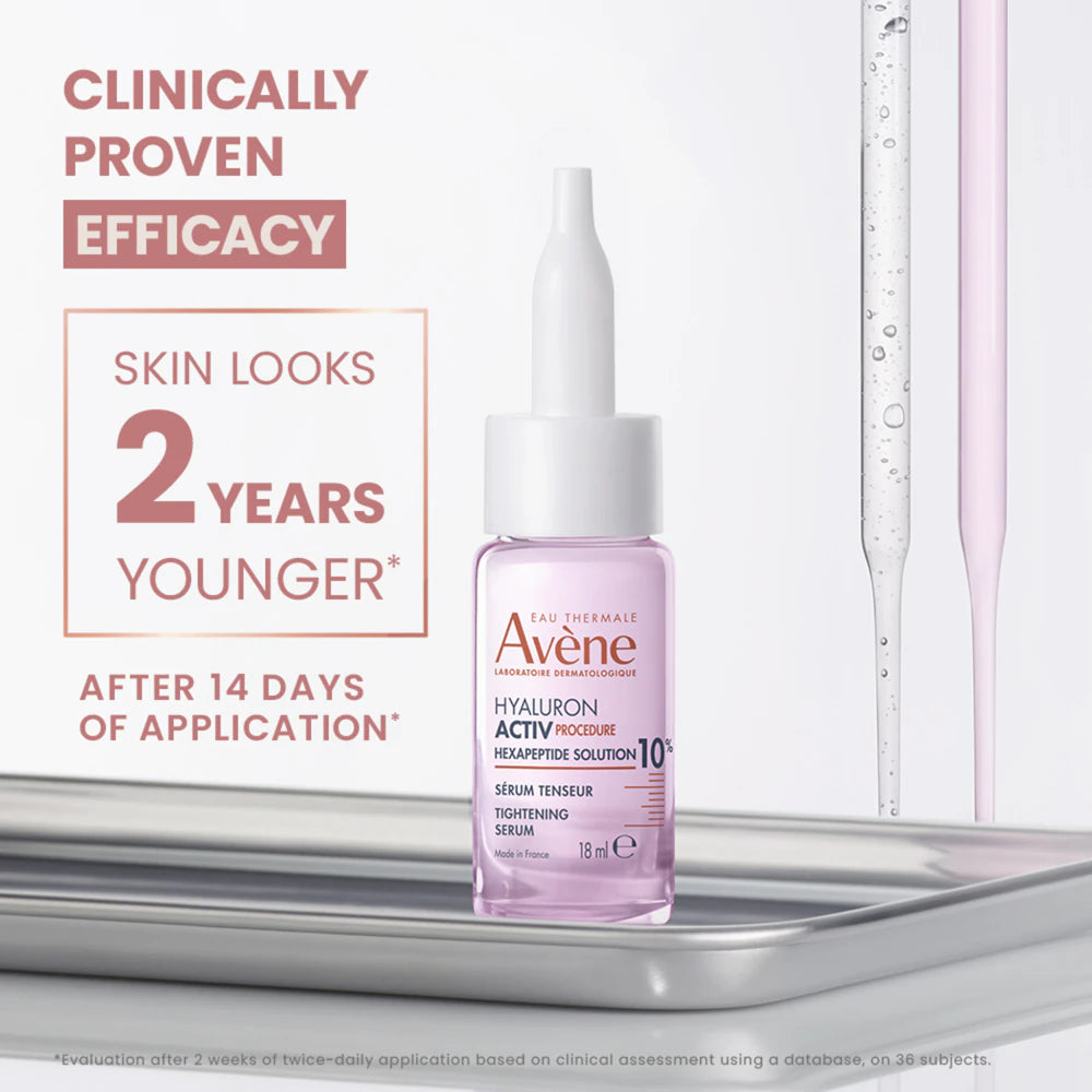 Avène peptide and Hyaluronic Acid serum to improve skin firmness.