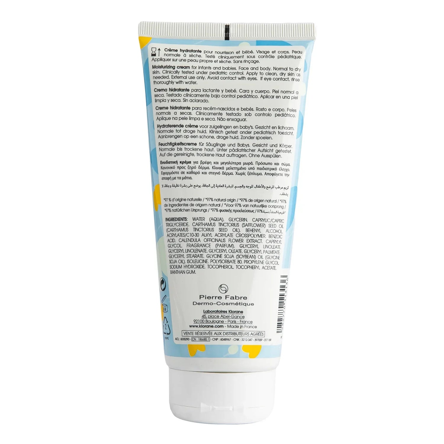 Klorane Baby Moisturizing Cream with Vitamins available at The Distriqt Lebanon