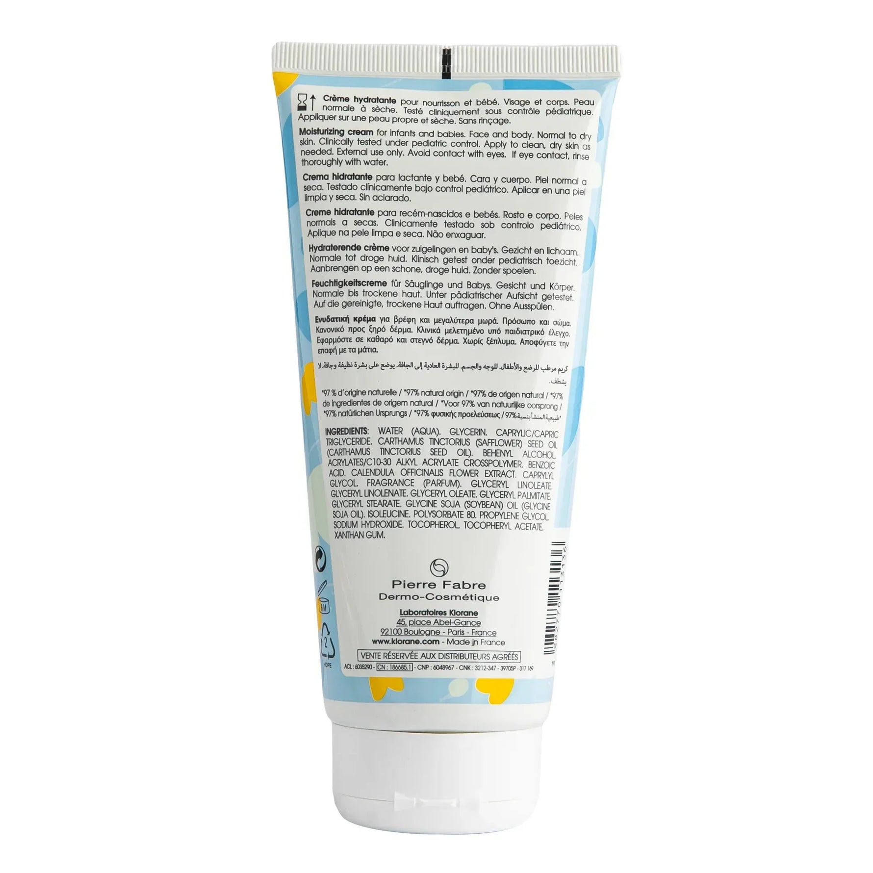 Klorane Baby Moisturizing Cream with Vitamins available at The Distriqt Lebanon