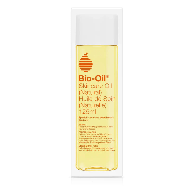 Bio-Oil skincare oil bottle on a white background