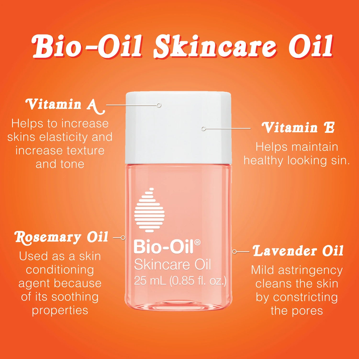 Bio-Oil Skin Care Oil for scars, stretch marks, uneven skin tone, and dry skin