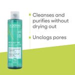 A-Derma Biology AC Global Treatment with free Biology AC Foaming Gel for oily, acne-prone, and sensitive skin.
