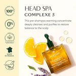 Botanical scalp concentrate with organic orange and lavender essential oils for stronger hair.