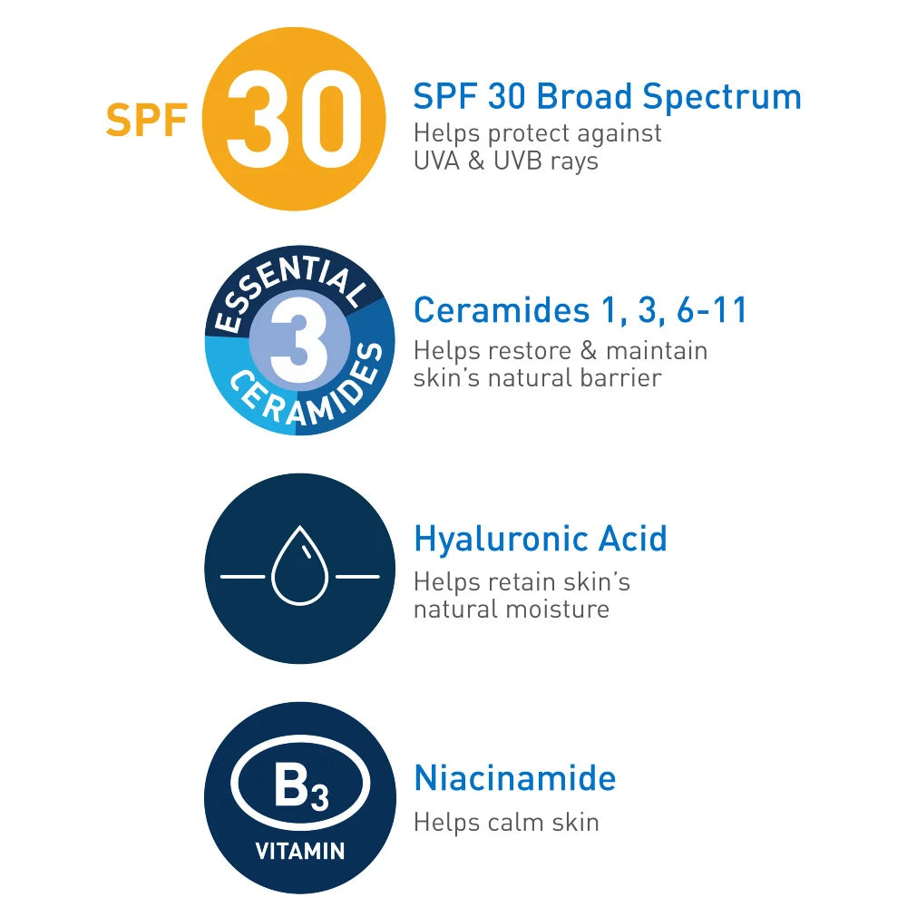 CeraVe AM Facial Moisturizing Lotion with Sunscreen SPF 30 main