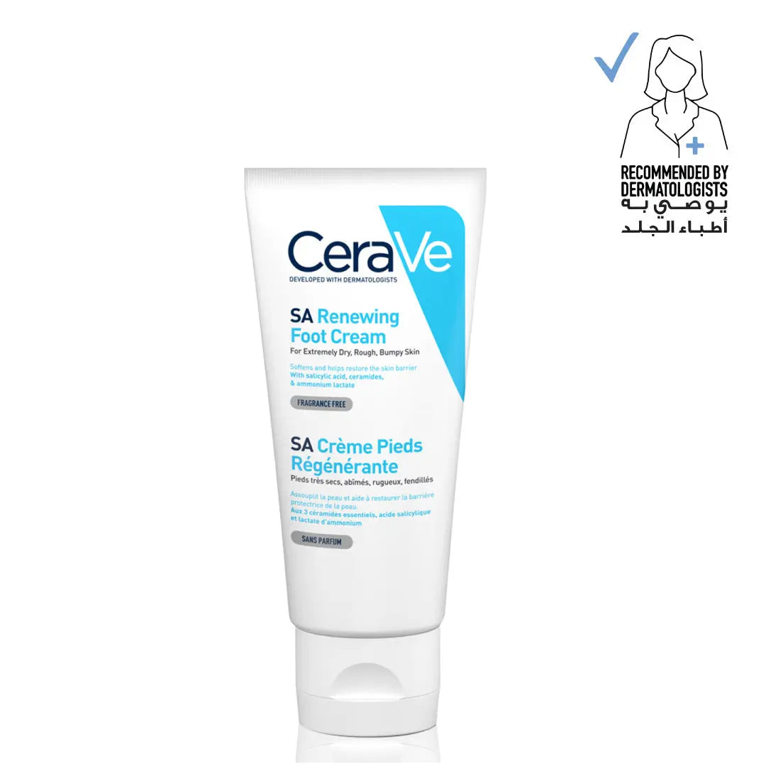 CeraVe SA Renewing Foot Cream for dry and cracked feet