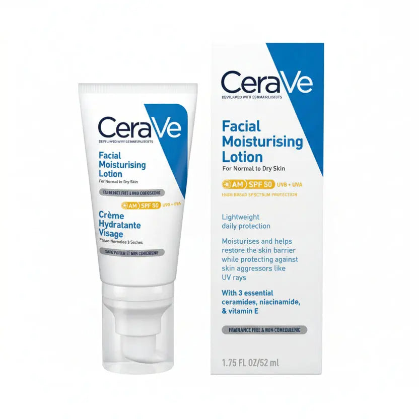 CeraVe AM Facial Moisturizing Lotion SPF 50