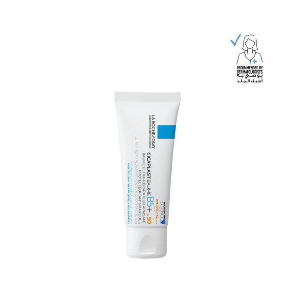 Tube of La Roche-Posay sunscreen on a white background