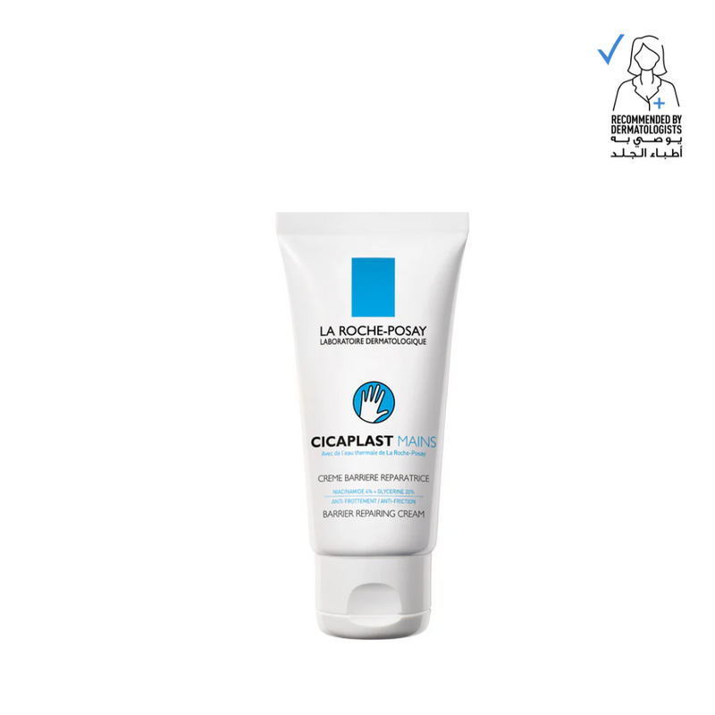 La Roche-Posay Cicaplast Mains hand cream on a white background