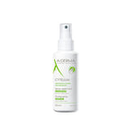 A-Derma Cytelium Soothing Drying Spray for irritated and moist skin areas with drying mineral complex and Rhealba oat plantlet extract.