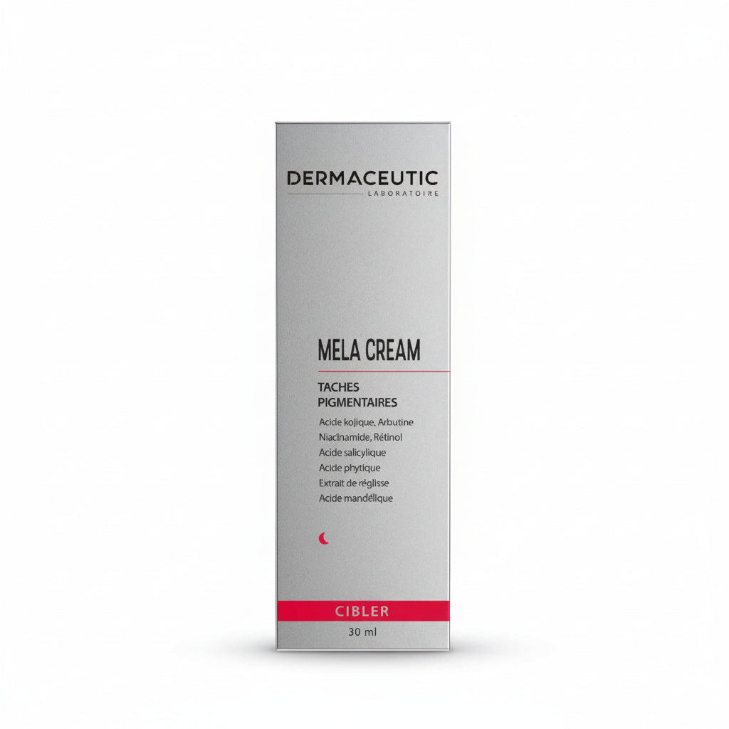 Dermaceutic Mela Cream depigmenting treatment for dark spots and uneven skin tone
