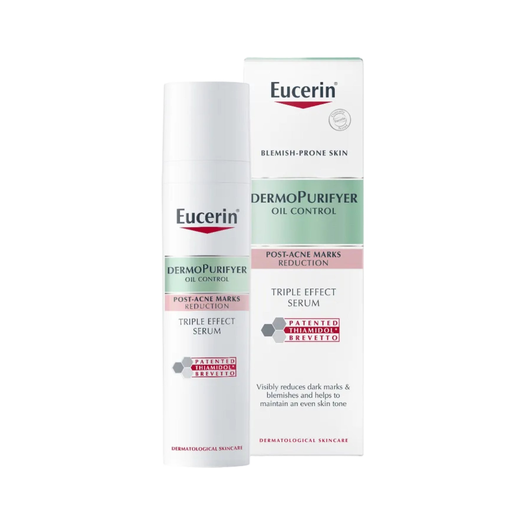 Eucerin DermoPurifyer oil control product packaging on a white background