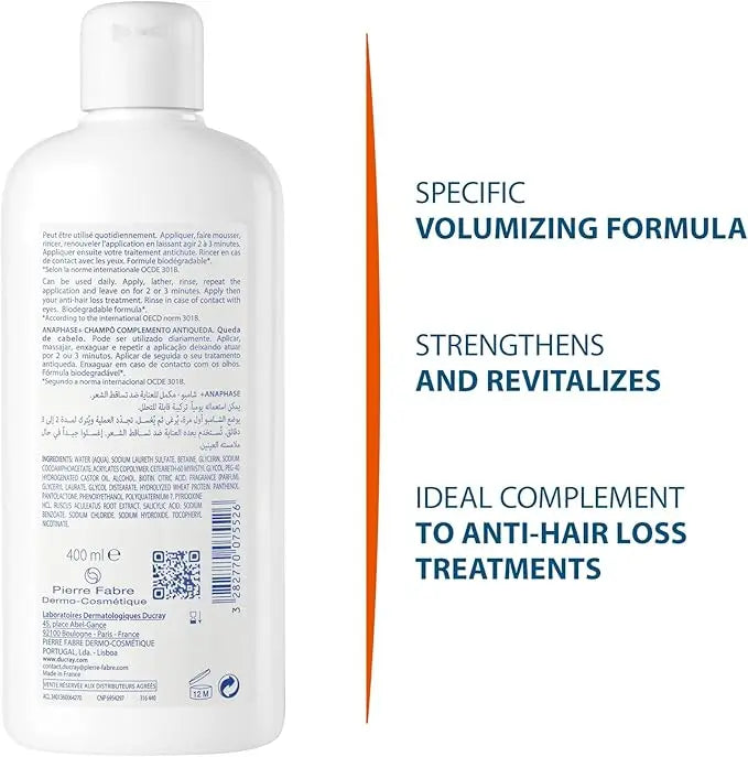 Ducray Anaphase+ Complement Shampoo available online at The Distriqt Lebanon.