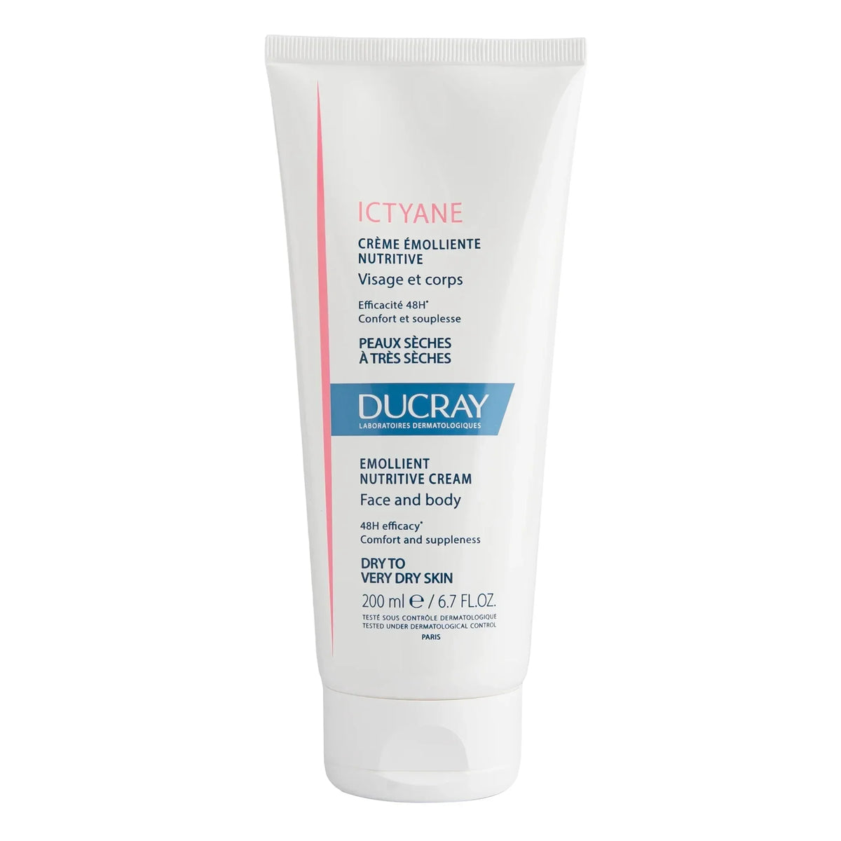 Ducray Ictyane Anti-Dryness Cream for dry face and body skin.