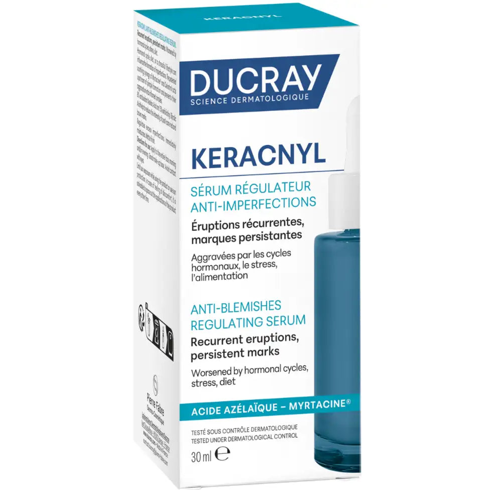 Ducray Keracnyl Anti-Blemish Regulating Serum for acne-prone skin box