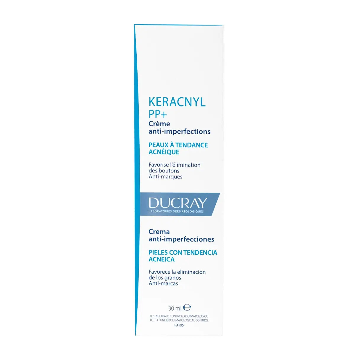 Ducray Keracnyl PP+ Anti-Blemish Soothing Cream for acne-prone skin box