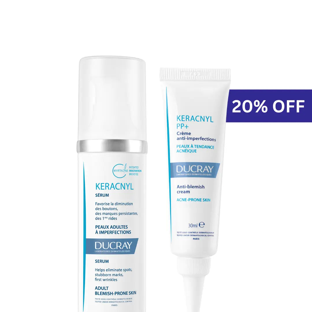 Ducray Keracnyl Purify & Repair Kit for oily and acne-prone skin. 2