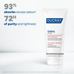Ducray Sabal Argeal shampoo for fresh, lightweight, and healthy-looking hair.