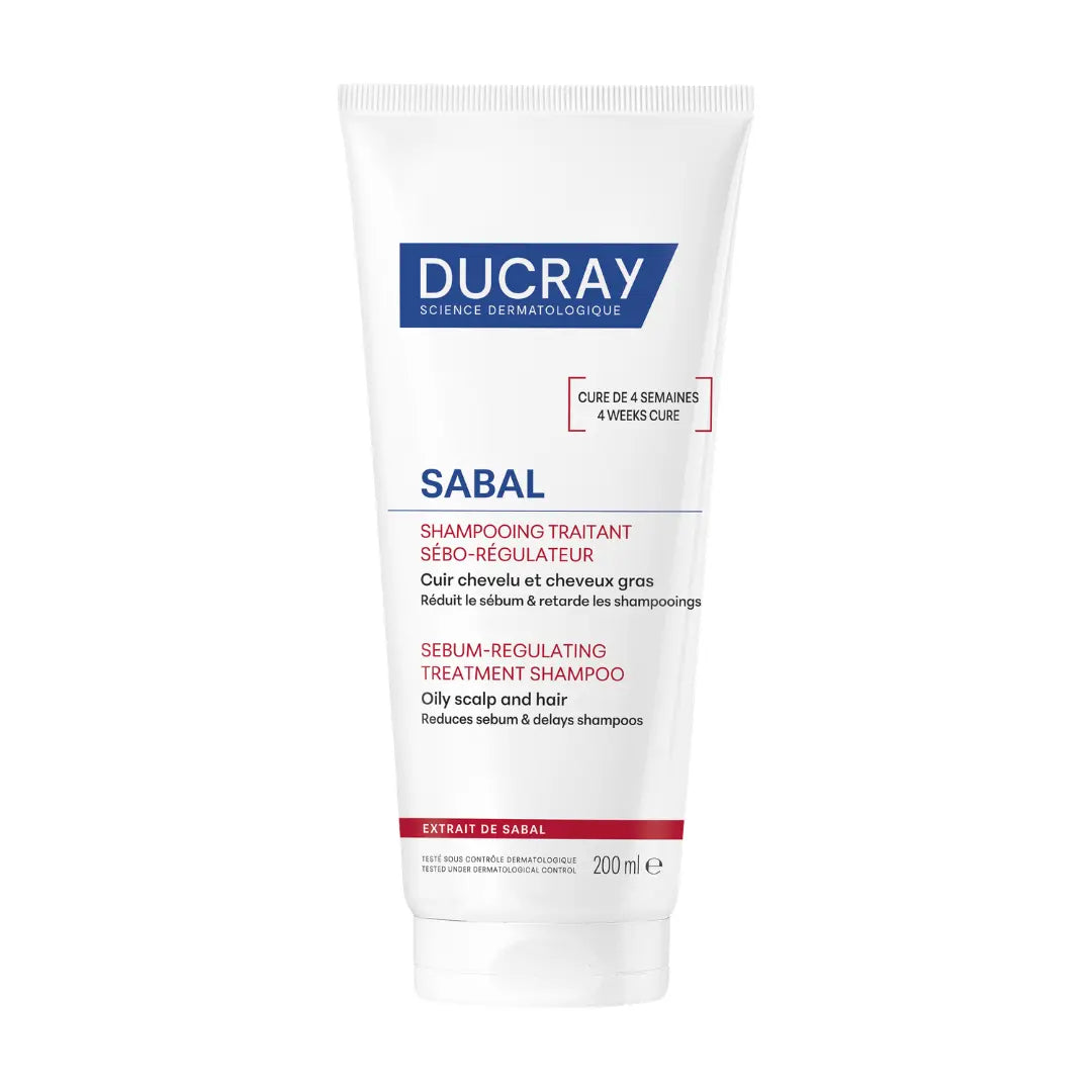 Ducray Sabal Sebum-Regulating Treatment Shampoo 200ml for oily hair.