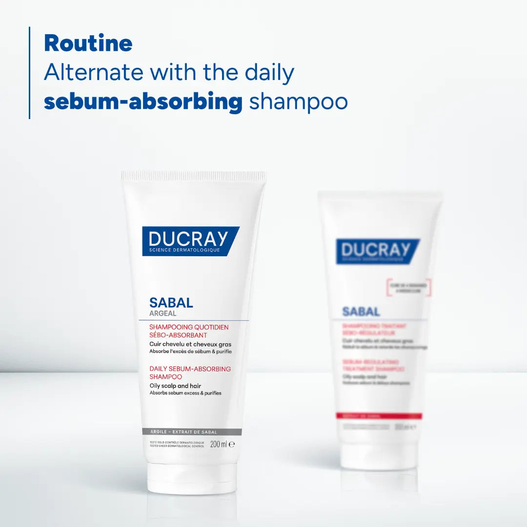 Ducray Sabal Shampoo for fresh, lightweight, healthy-looking hair.