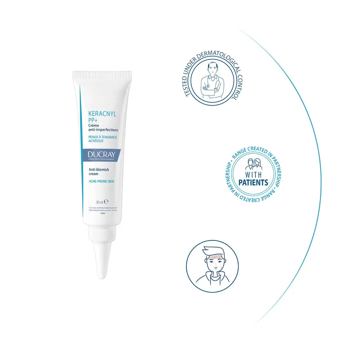Ducray soothing moisturizer that helps reduce blemishes and redness.