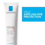 La Roche-Posay sunscreen tube with 'Daily Anti UVA-UVB Protection' text on a white background