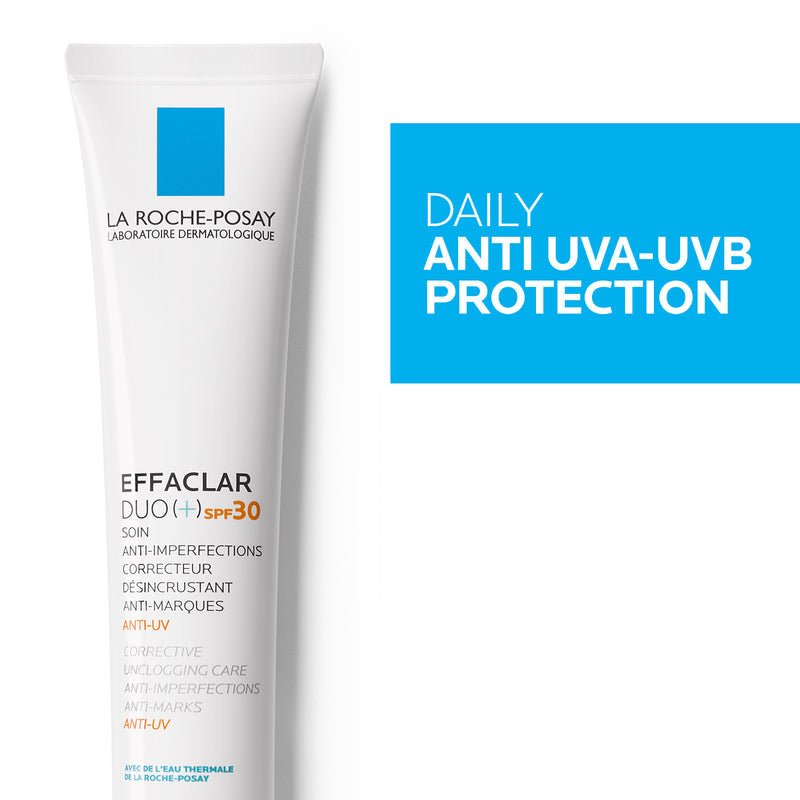 La Roche-Posay sunscreen tube with 'Daily Anti UVA-UVB Protection' text on a white background