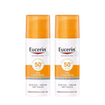 Dermatologist-tested Eucerin Sensitive Protect Facial Sunscreen SPF 50+ with Advanced Spectral Technology.