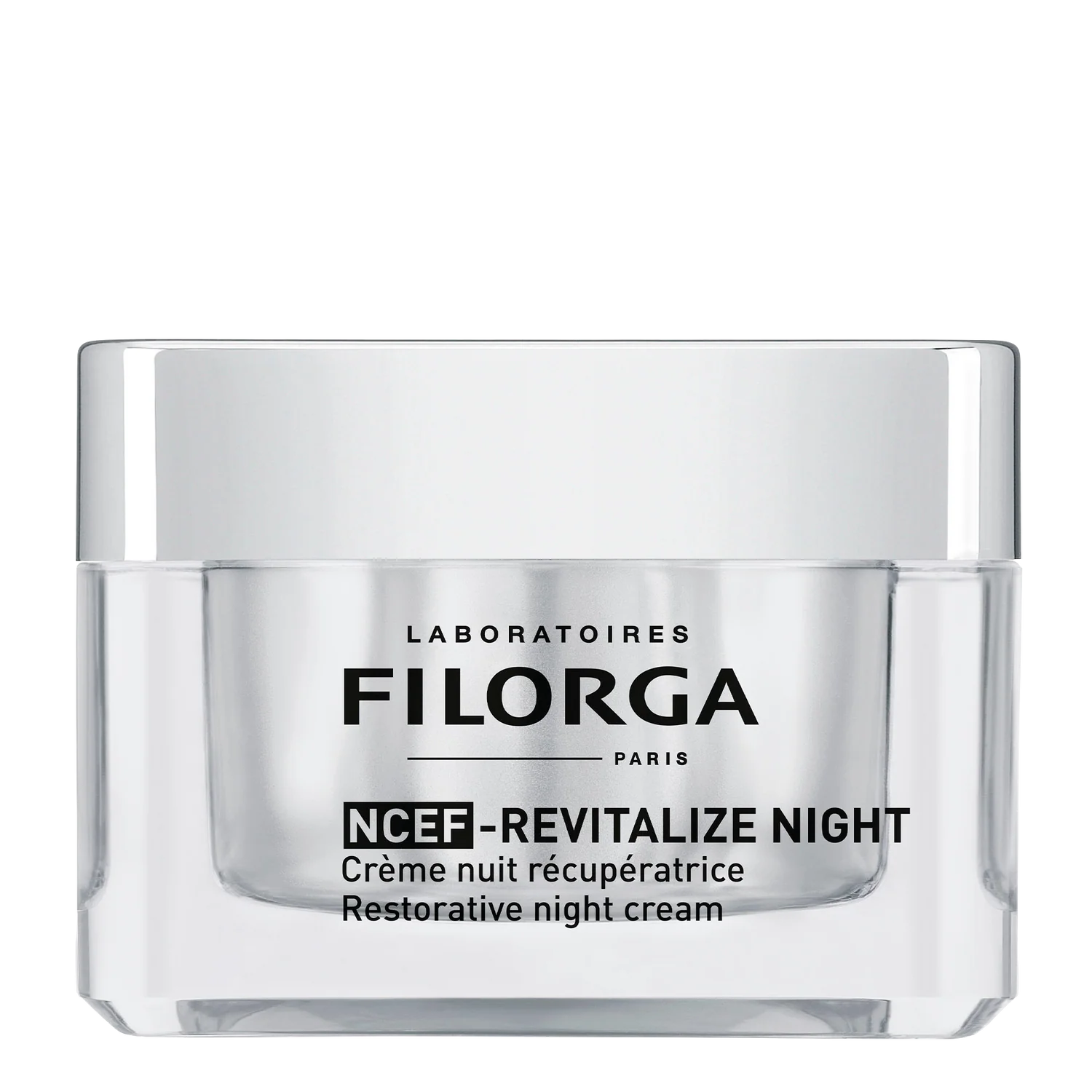 Filorga NCEF-Revitalize Night cream jar on a white background