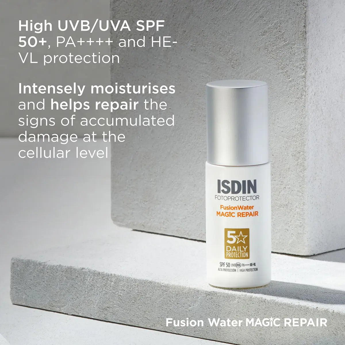 ISDIN FotoUltra Magic Repair SPF 50+ facial sunscreen available in Lebanon.