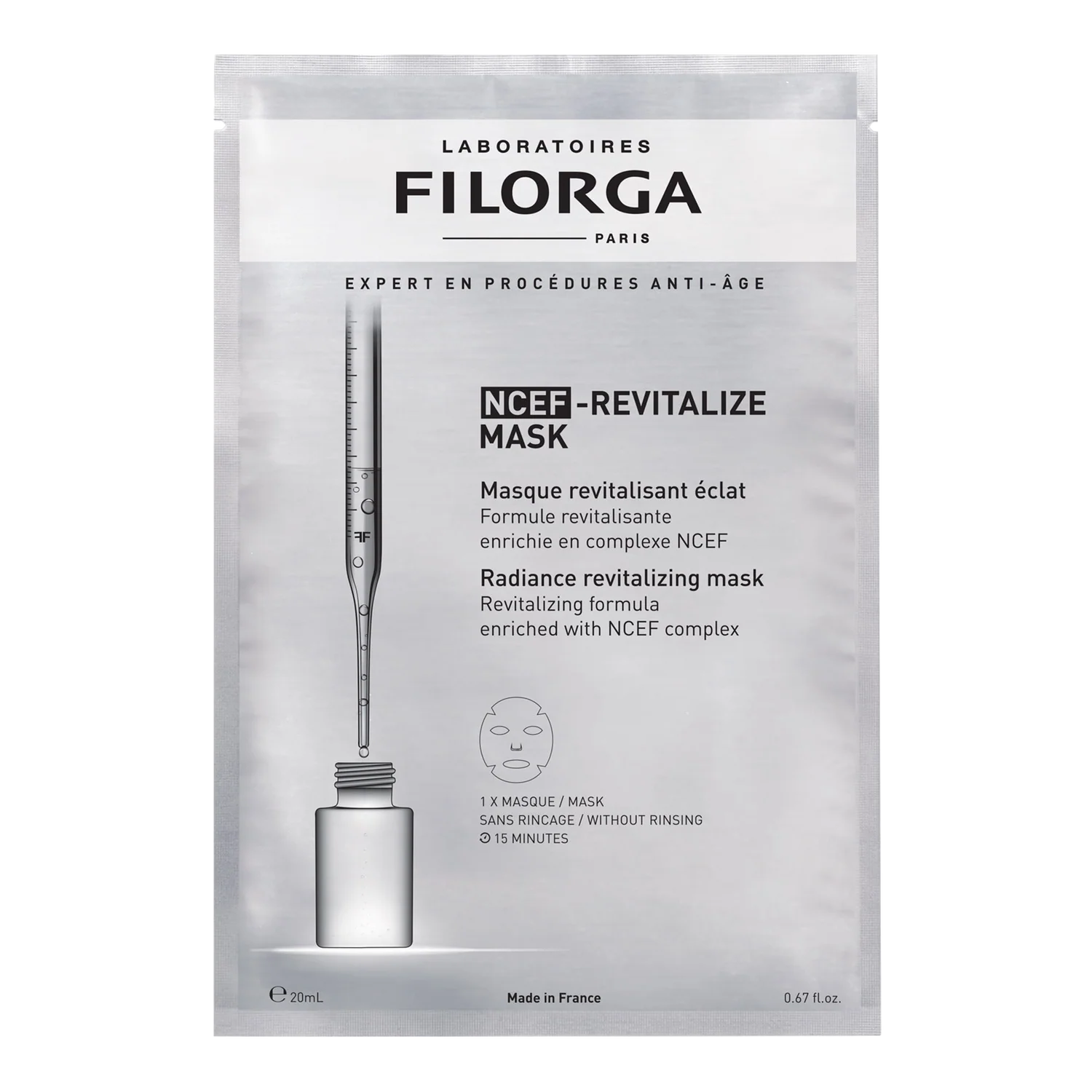 Filorga NCEF-Revitalize Mask packaging on a white background