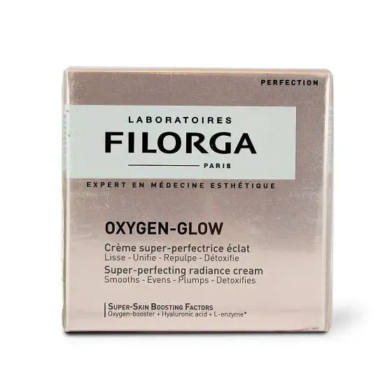 Packaging of Filorga Oxygen-Glow cream on a white background