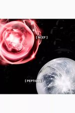 Ingredients  'NCEF' and 'Peptides' on a dark background.