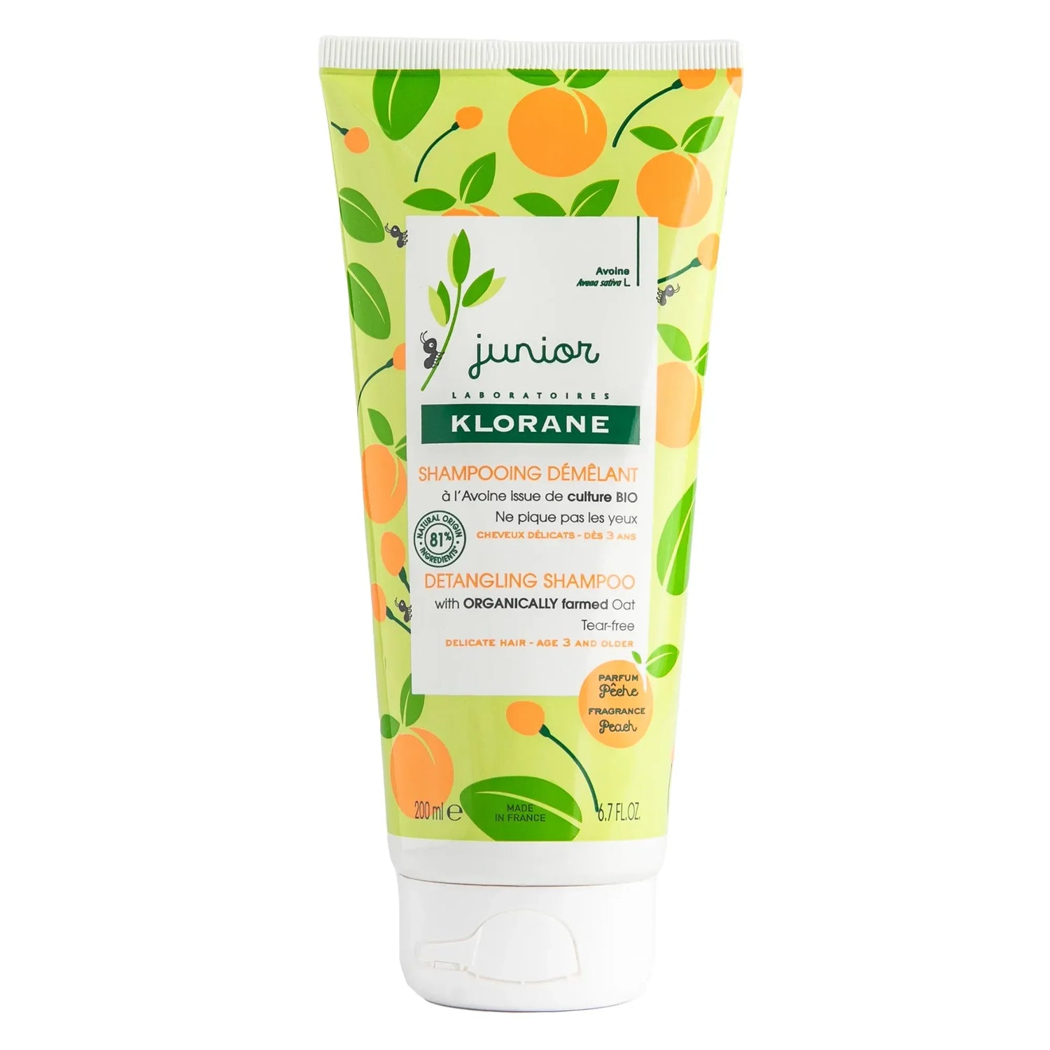 Gentle detangling shampoo for children aged 3 years and older by Klorane