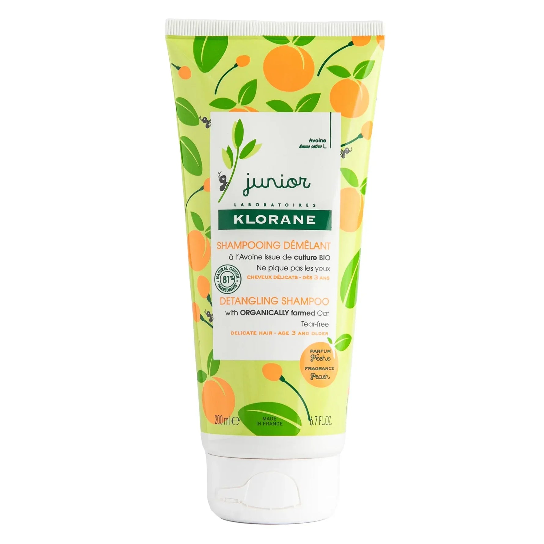 Gentle detangling shampoo for children aged 3 years and older by Klorane