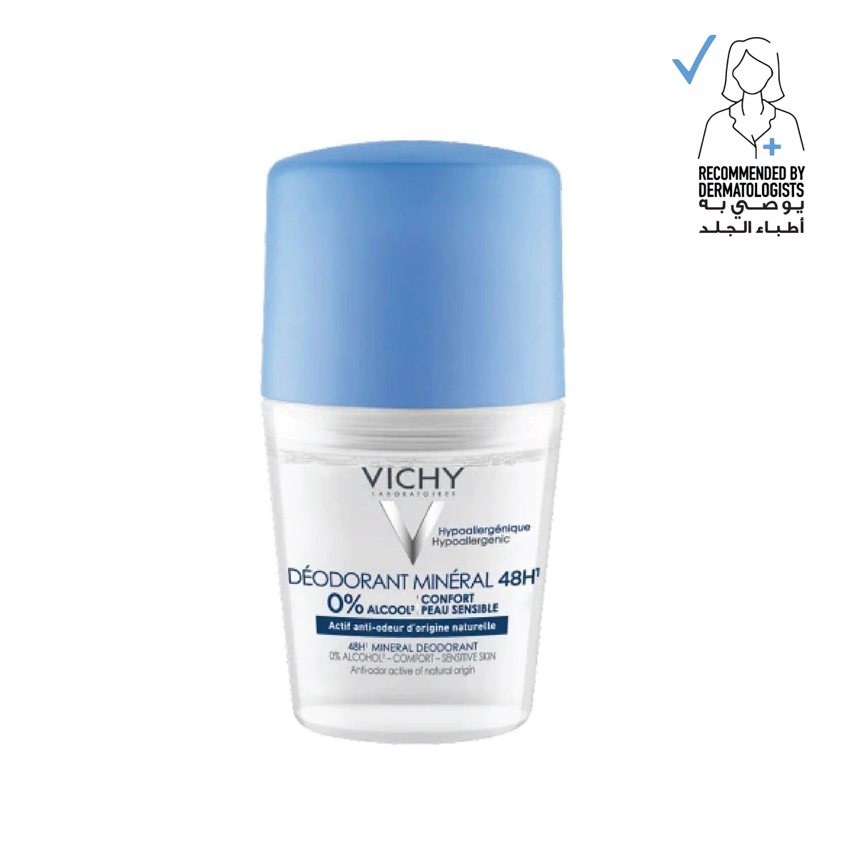 Vichy Mineral 48H deodorant front view