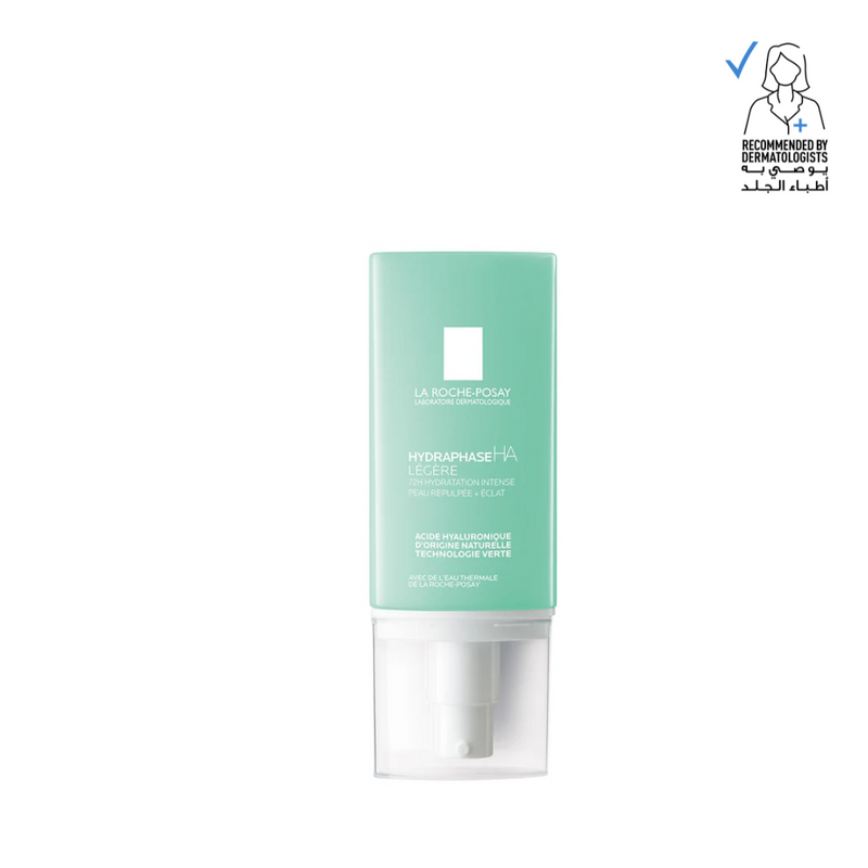 La Roche-Posay skincare product with green packaging on a white background